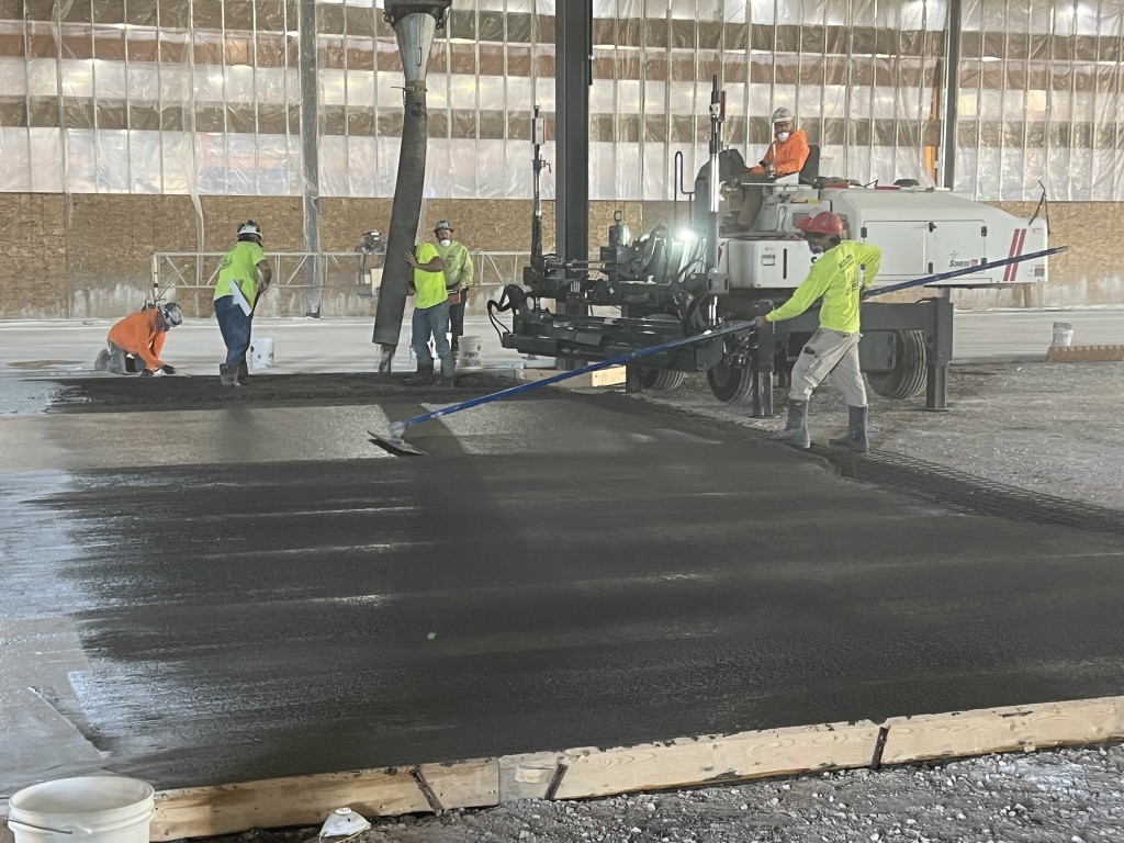 9-22-22: Smoothing concrete