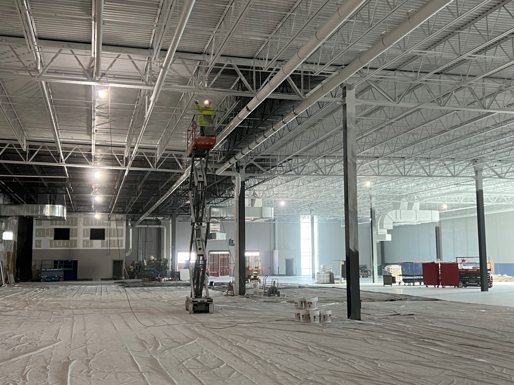 10-27-22: Ceiling painting continues